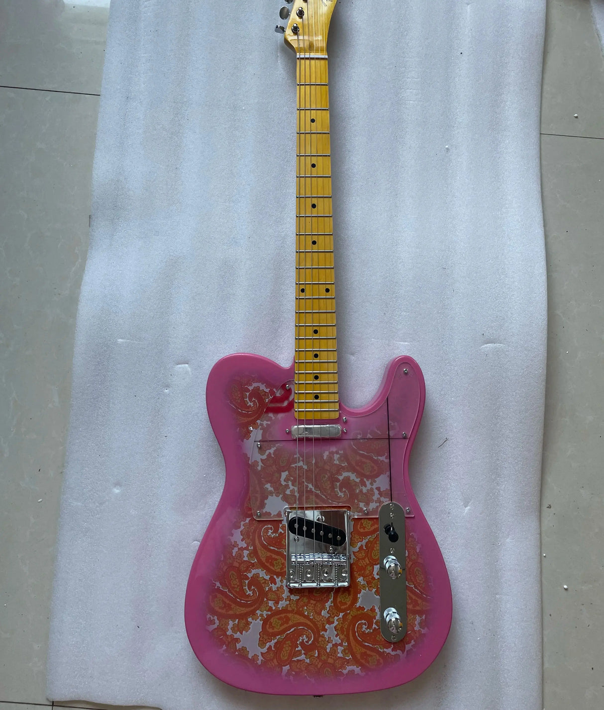 Custom Electric Guitar with 22 Fret, Blue and