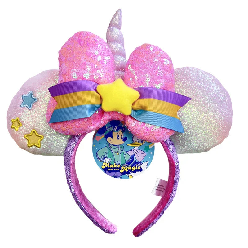 Disney Mickey Mouse Ear Headband Green Mermaid Hair
