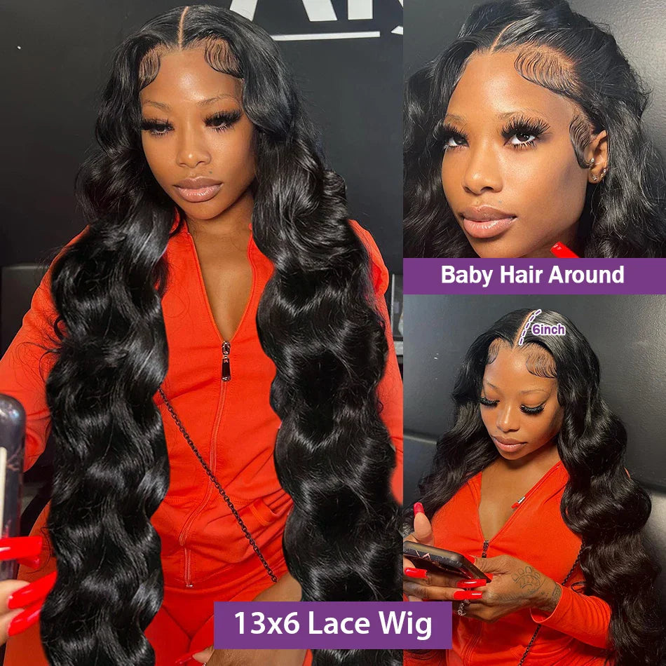 30 40 Inch Body Wave 13x4 13x6 HD