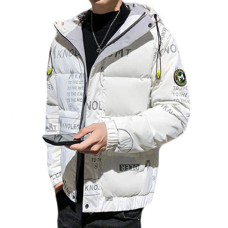 High-quality Winter Down Jacket Men's Autumn jacket White