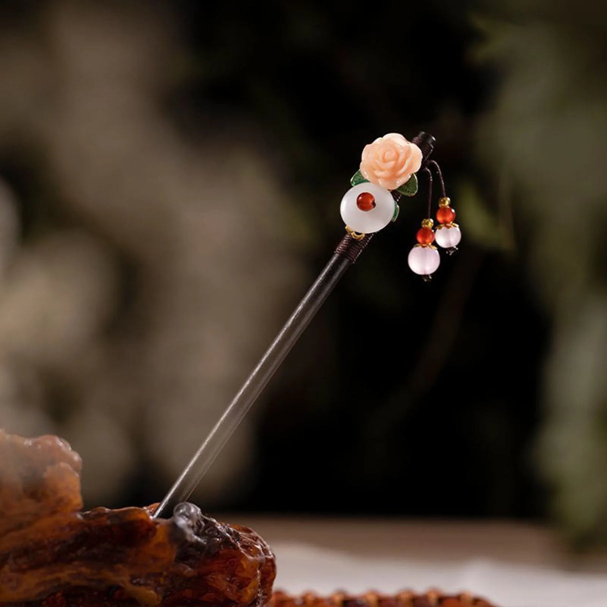 Chinese Hanfu Hair Stick Forks For Women Flower