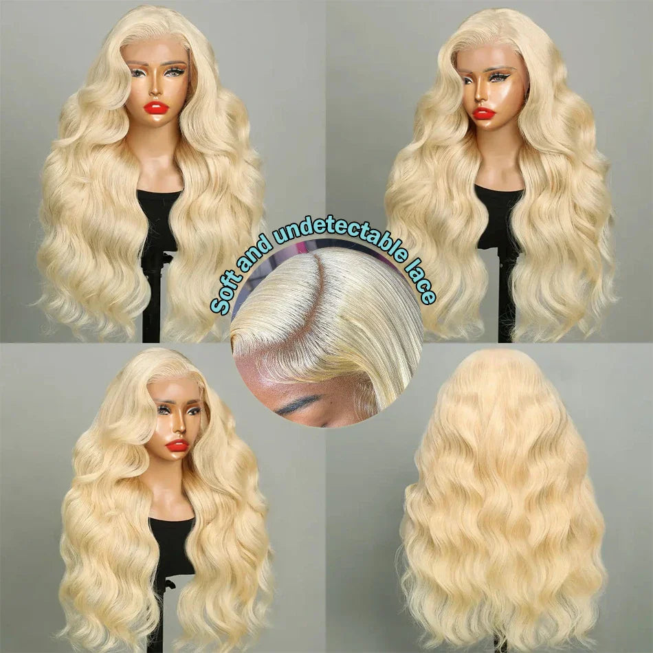 250% 613 Honey Blonde Body Wave 13x6 HD
