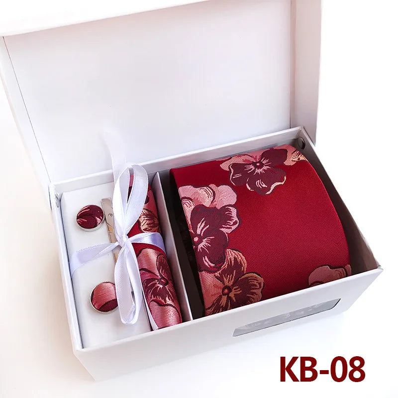 Luxury Tie Set Gift Box For Men Paisley