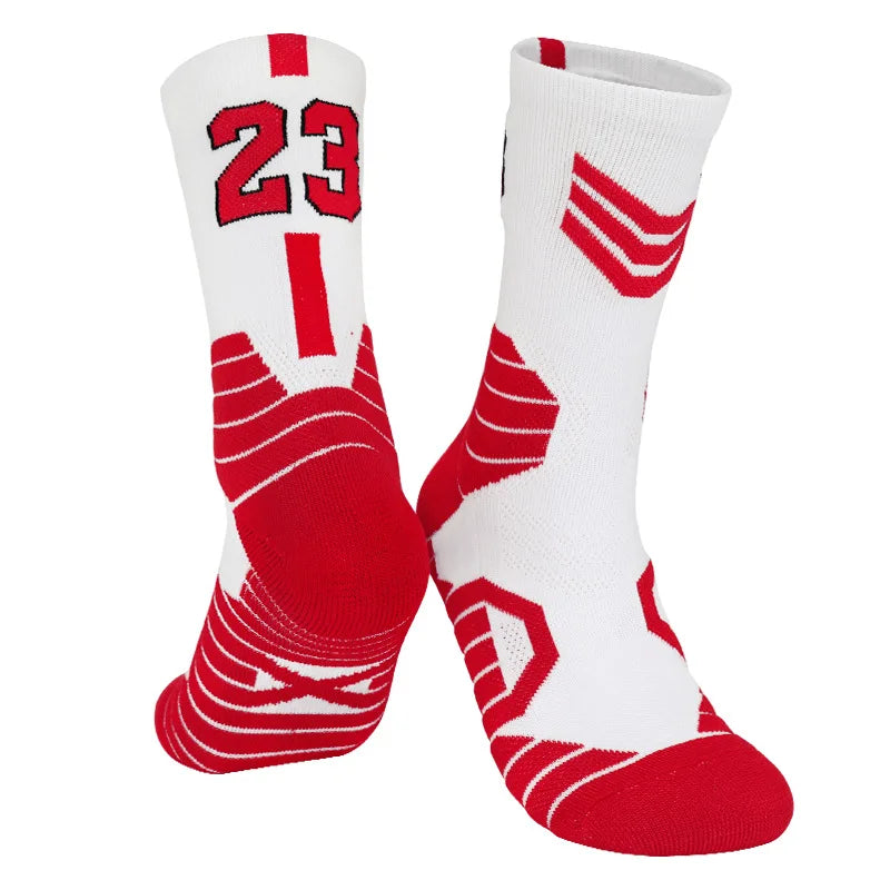 5 Pairs Men's Athletic Crew Socks Performance