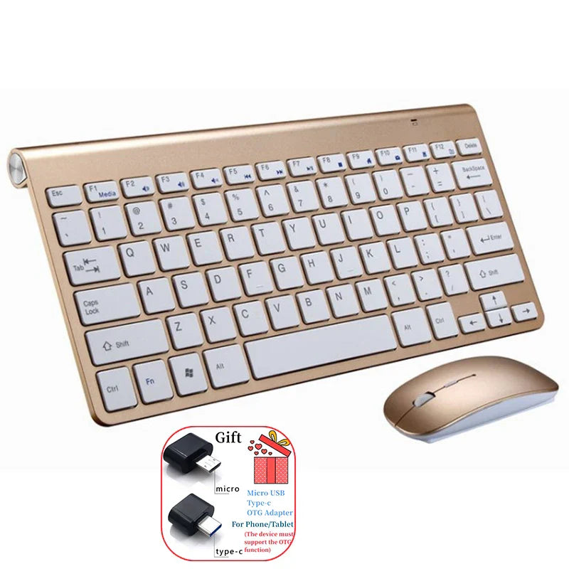 Spanish Hebrew Korean Thai Wireless Keyboard Mouse Combo