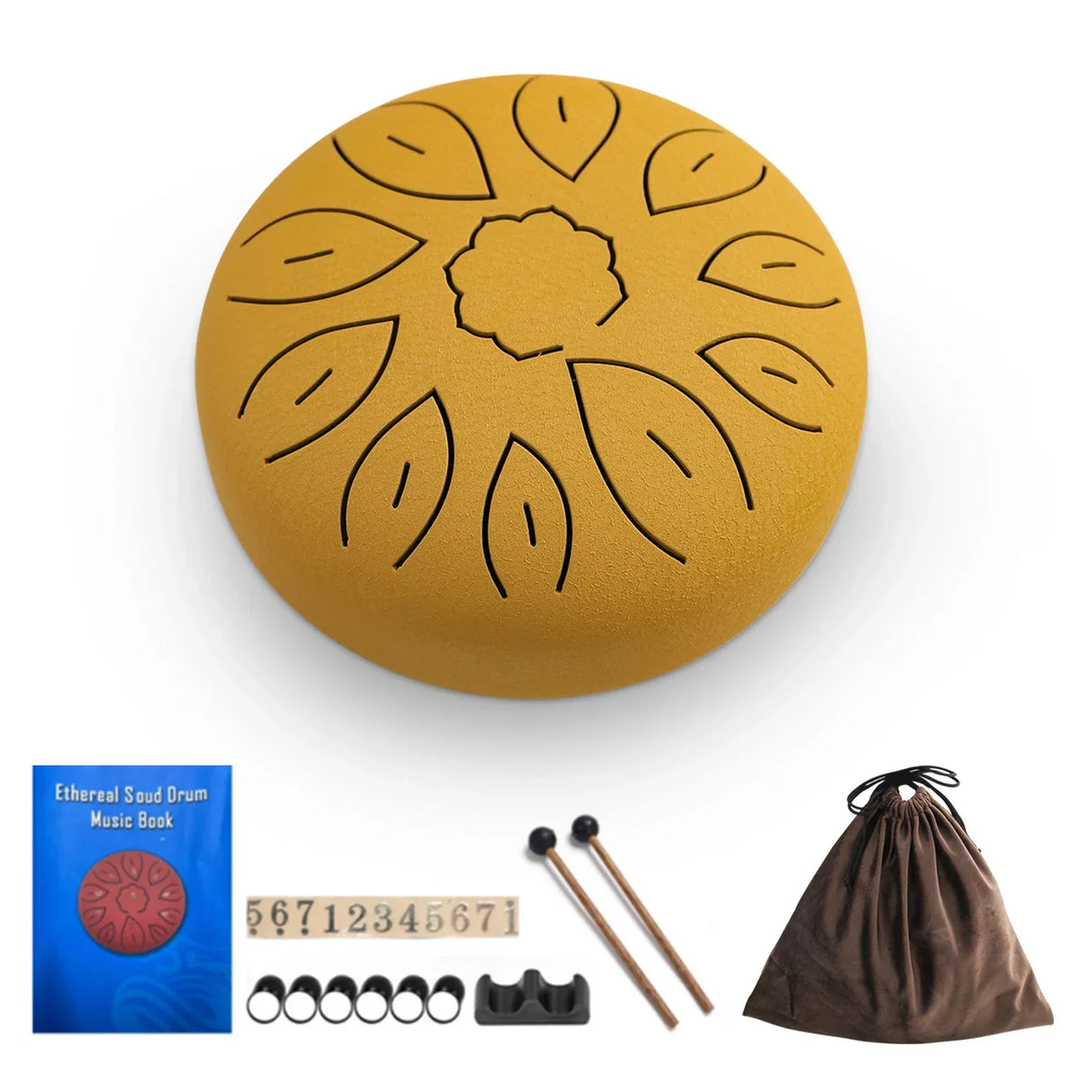 6-Inch Steel Tongue Drum 11 Notes Handpan Drum