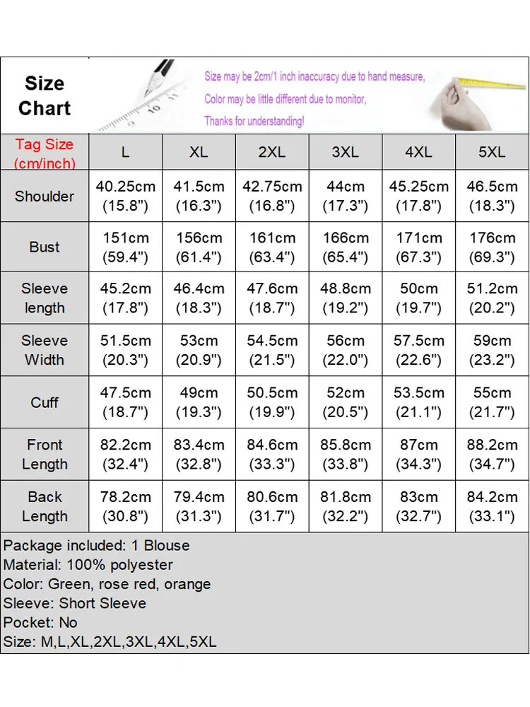 Plus Size 5XL VONDA Vintage Printed Blouse Women