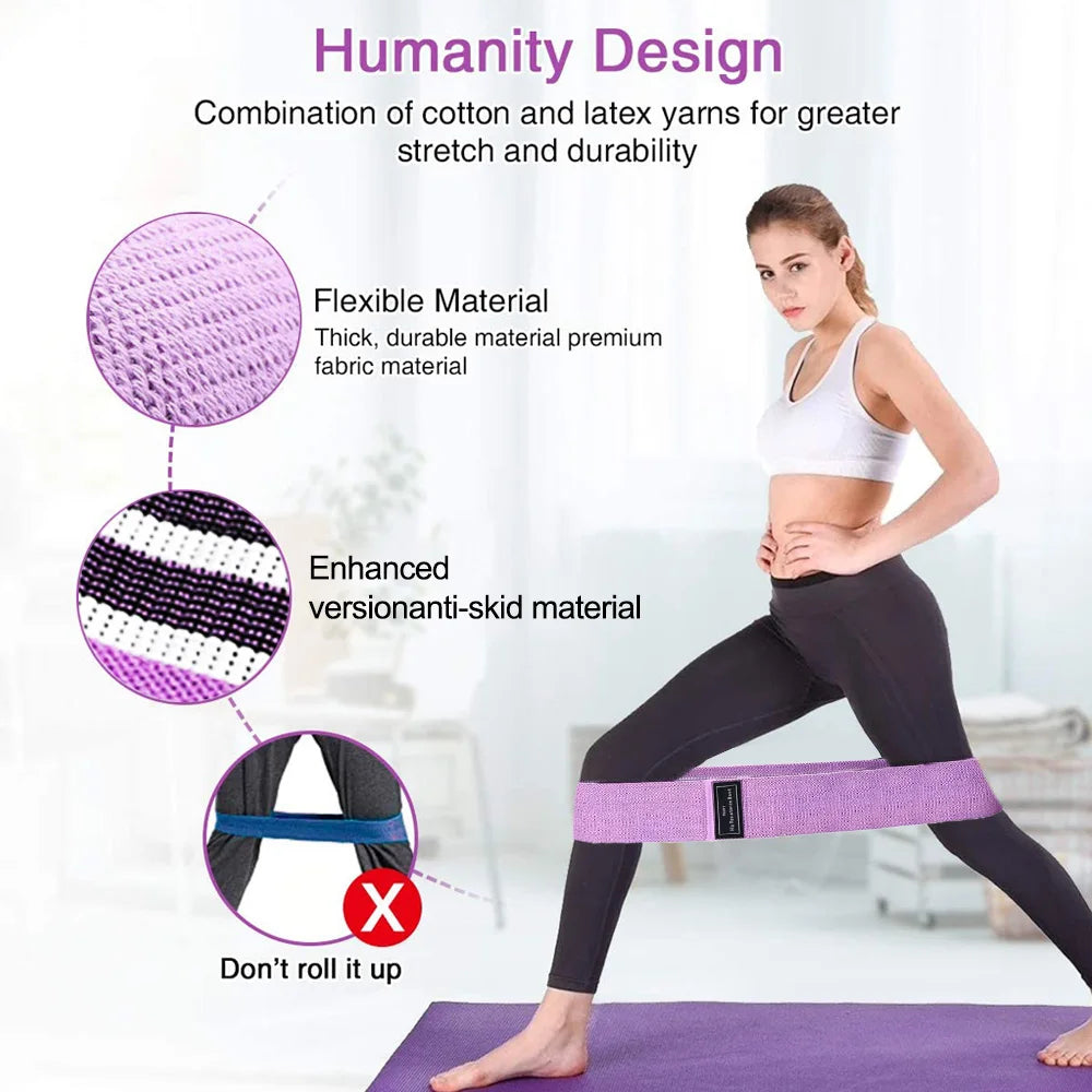 Resistance Bands Fitness Booty Bands Hip Circle Fabric