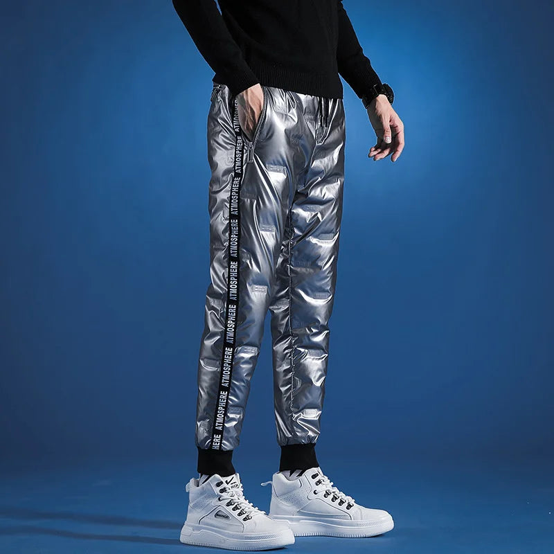 Men's Casual Darkwear Thick Pants Outwear Slim Fit