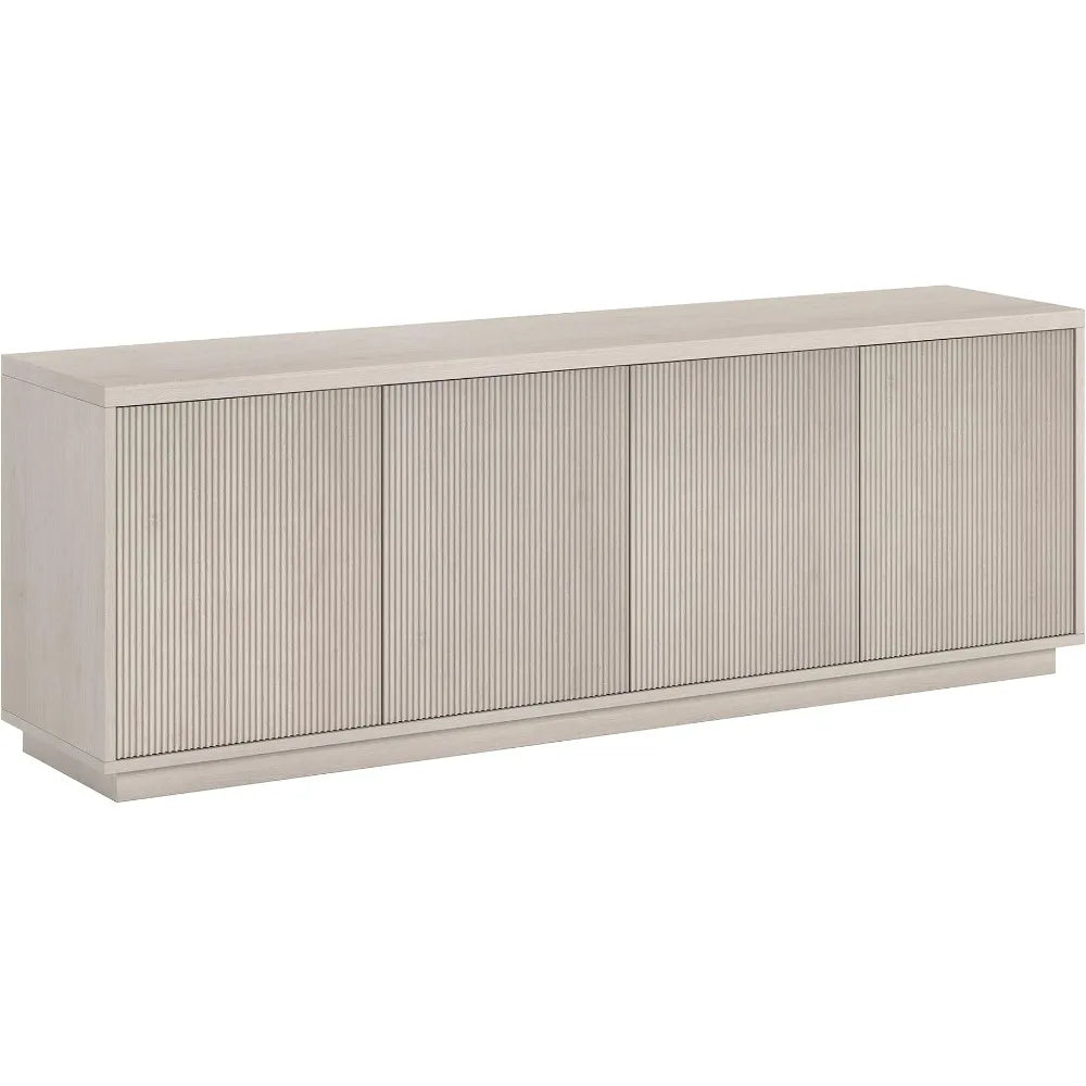 Henn&Hart Hanson TV Stand, 70" Wide, White