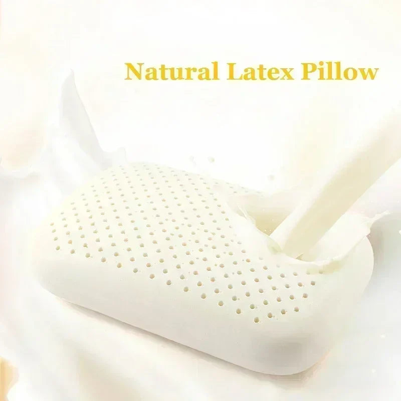 JFLEGAL Latex Pillow Natural Rubber Odorless Neck Pillow