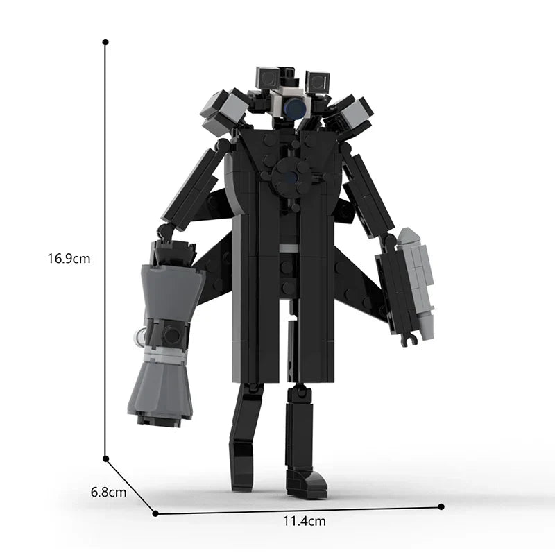MOC Skibidi Toilet Upgraded Titan Cameraman Building Block