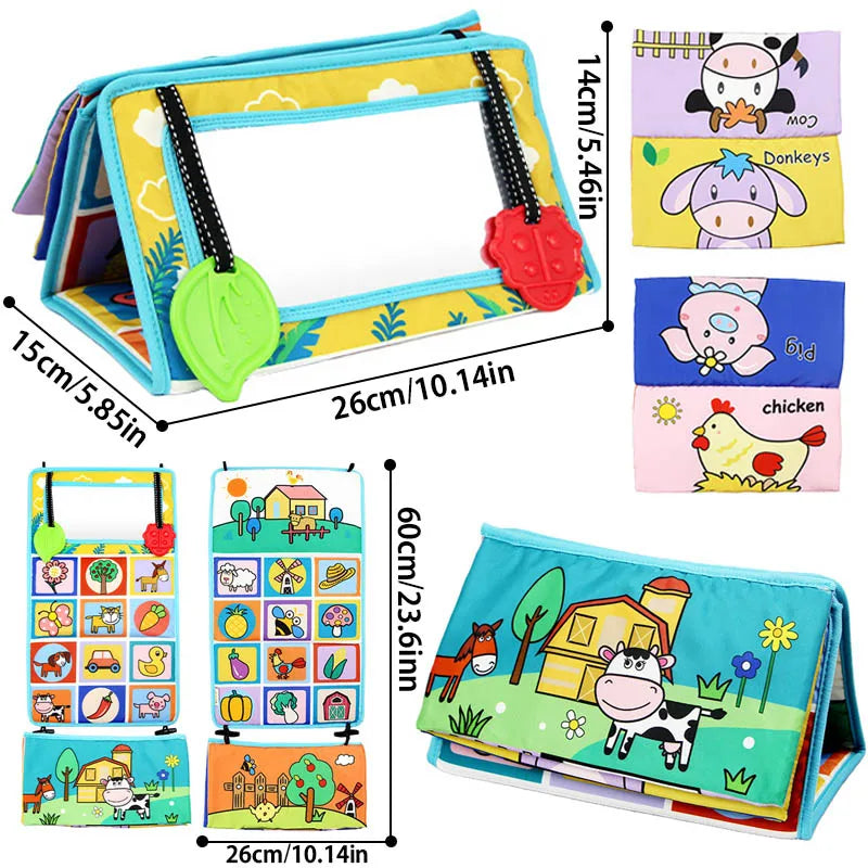 Black And White Baby Floor Mirror Tummy Time