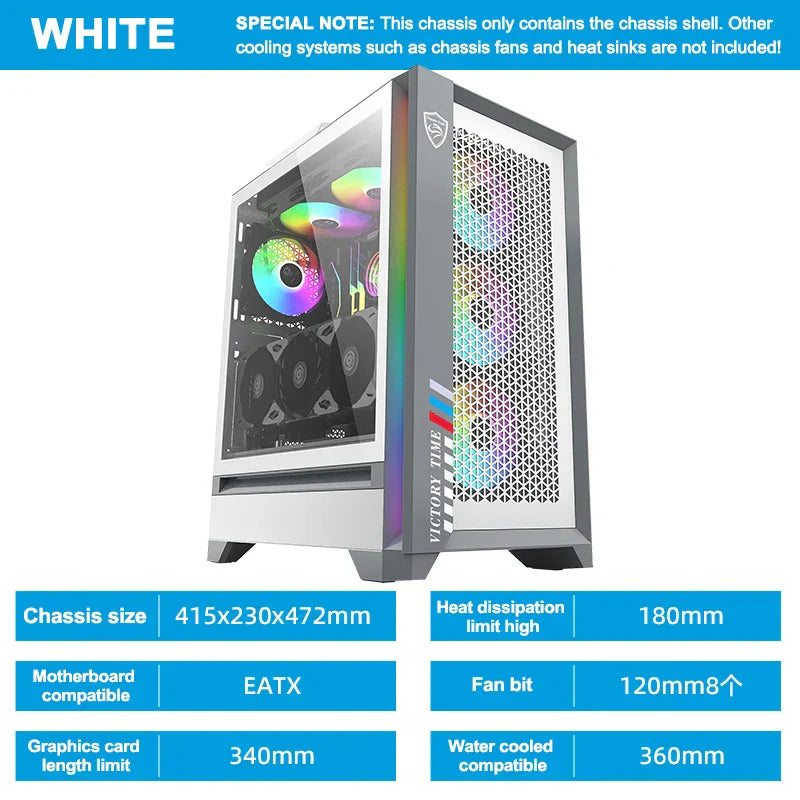 Power Train Titanium 3080 EATX Desktop Computer Case
