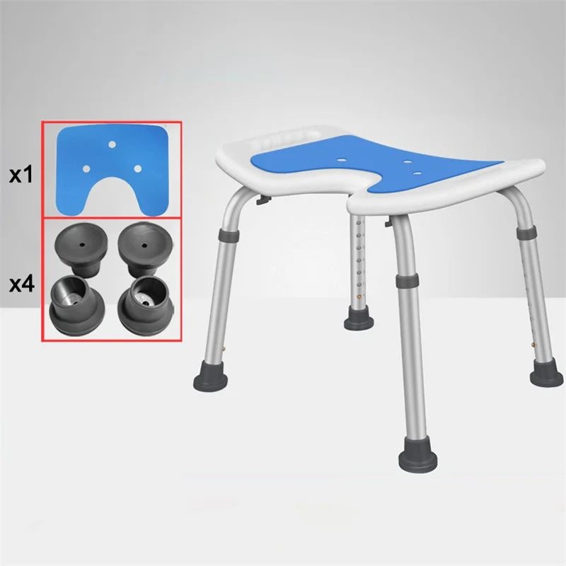 Adjustable Elderly bathroom seat anti-skid bath chairs