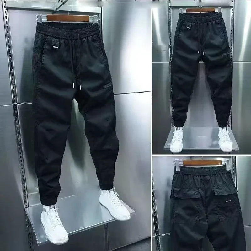 Cotton Joggers Cargo Pants Men Streetwear Hip Hop