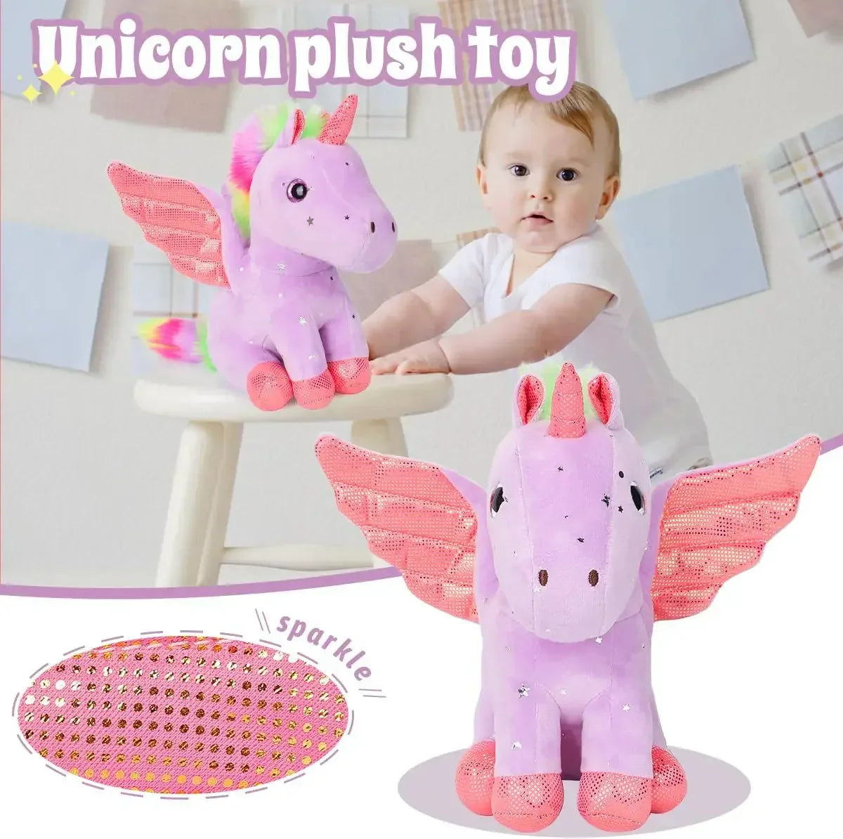 Plush Unicorn Stuffed Animal Cute Plush Toy Gift