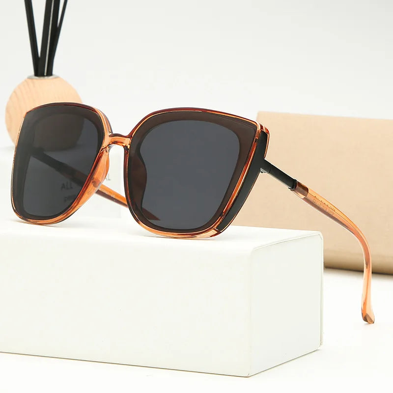 New Large Frame Square Sunglasses Women's Brand Designer