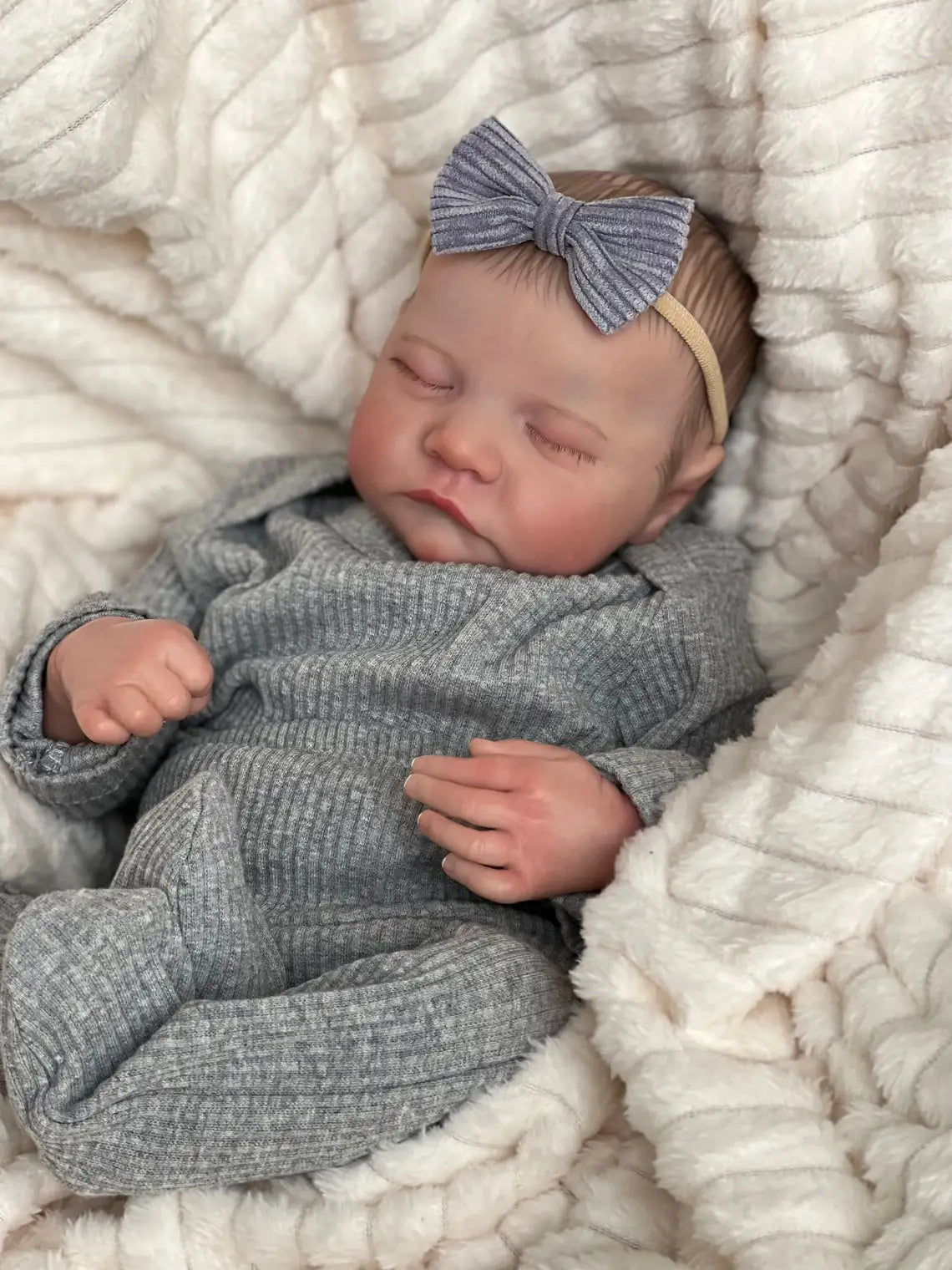 NPK 49CM Levi Newborn Baby Doll Reborn Sleeping