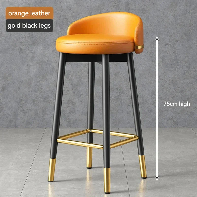 Round Kitchen Bar Chair Modern Luxury Office Reception