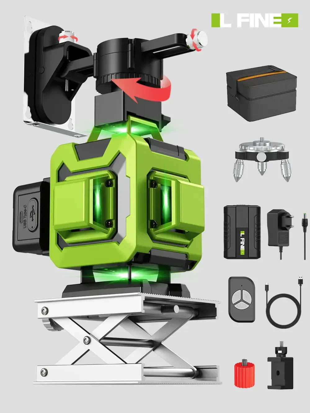 LFINE 16 Lines 360 Self-Leveling Laser level Horizontal