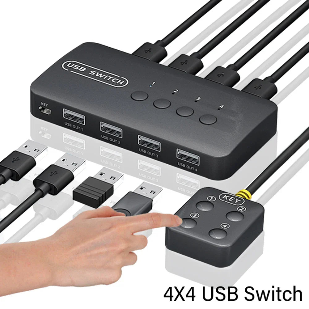 KVM Switch USB Switch Shared Controller Hub Adapter