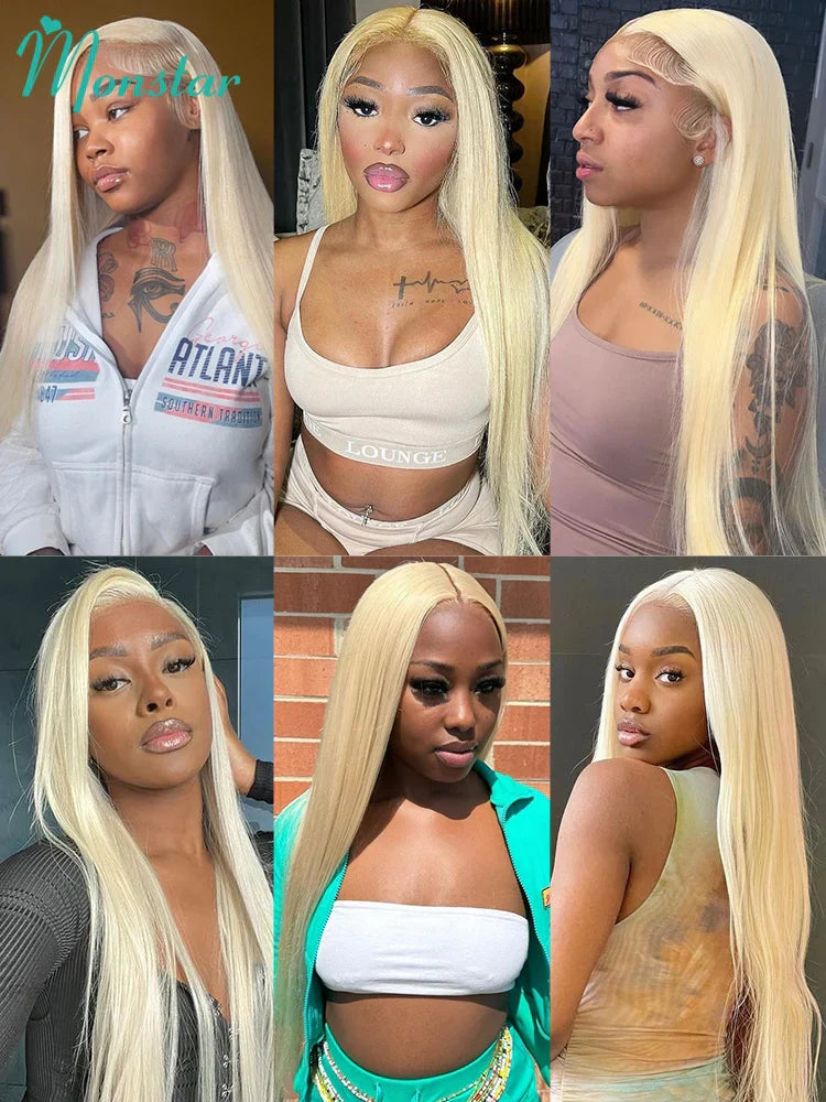 Monstar 1/3/4 613 Blonde Straight Hair Bundles Brazilian