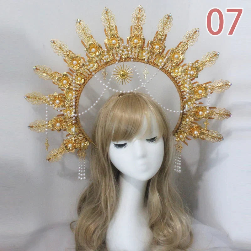 Baroque Headband DIY Material Gothic Lolita Crown Headband