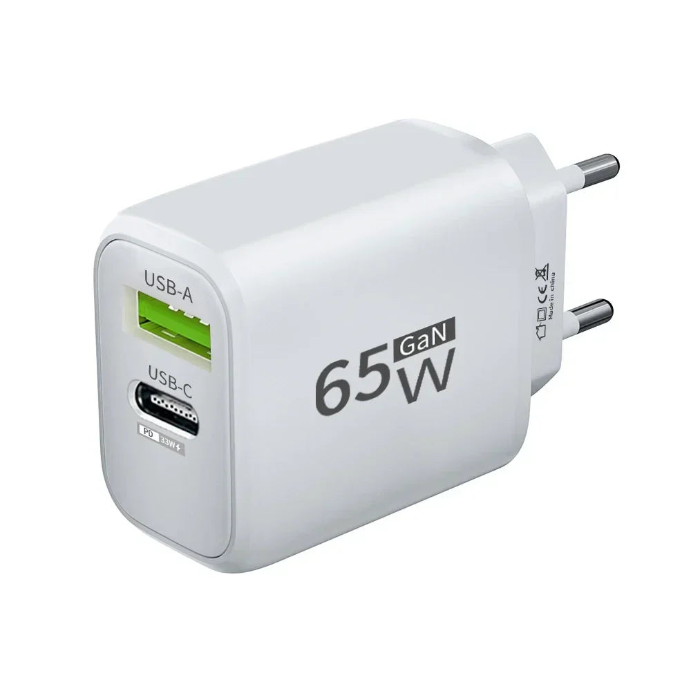 65W GaN USB C Charger Fast High Speed