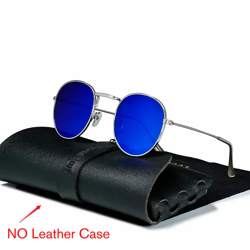 LeonLion 2023 Round Retro Sunglasses Men Round Vintage