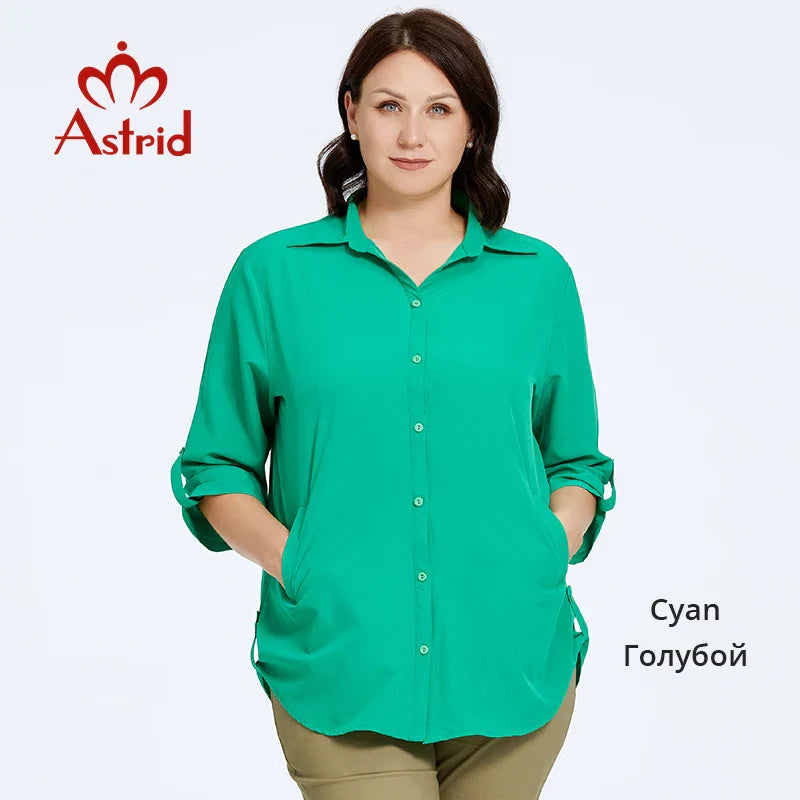 Astrid Autumn Womens Shirt Blouses 2023 Elegant Office