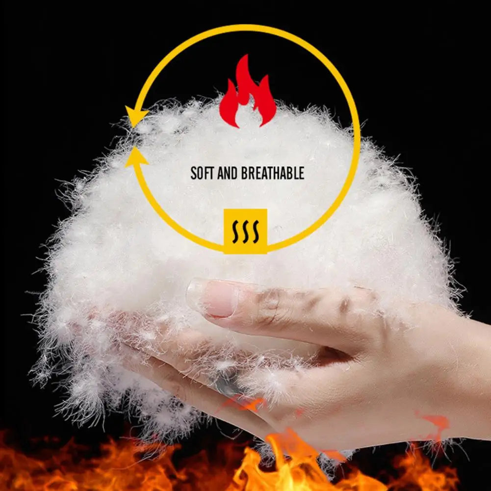 Men Fleece-lined Cotton Pants Winter Trousers Men's Winter