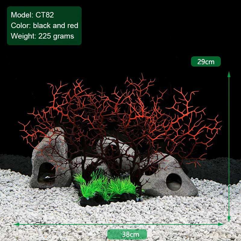 New Simulation Coral Aquarium Landscape Decorations Willow Iron