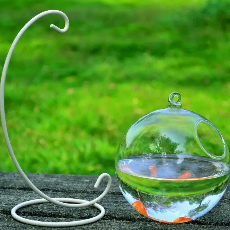 Mini Fish Tank Aquarium Accessories Goldfish Glass Fishbowl