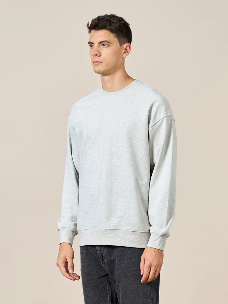 SIMWOOD 2024 Spring New Men Casual Minimalist Sweatshirts