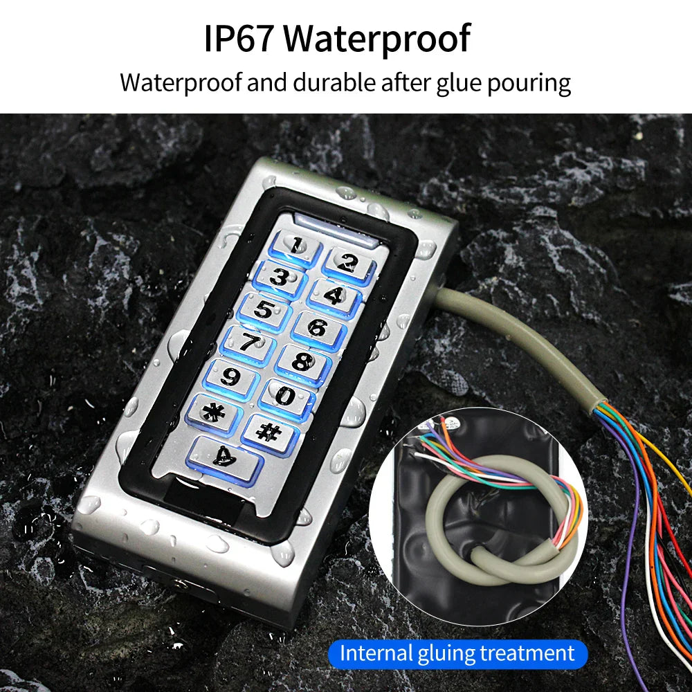 Smart Home Aluminum IP68 Waterproof Standalone RFID Access