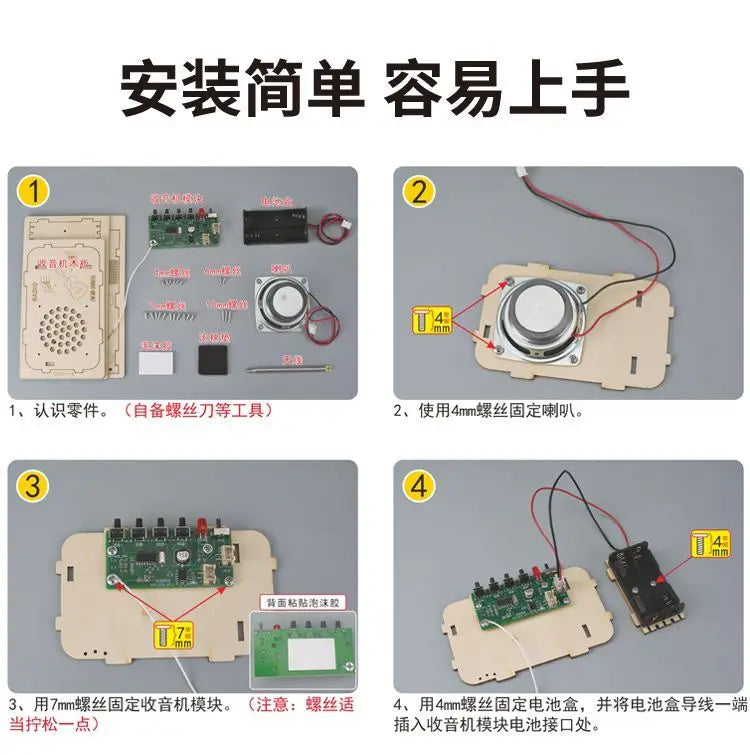 DIY Radio Model Science and Technology Invention Hand-made