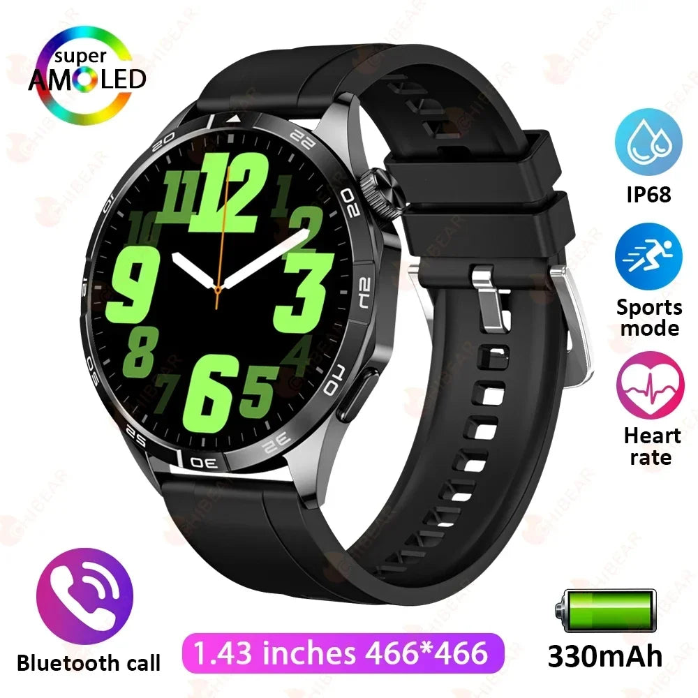 New WATCH GT 4 Smart Watch Men GPS