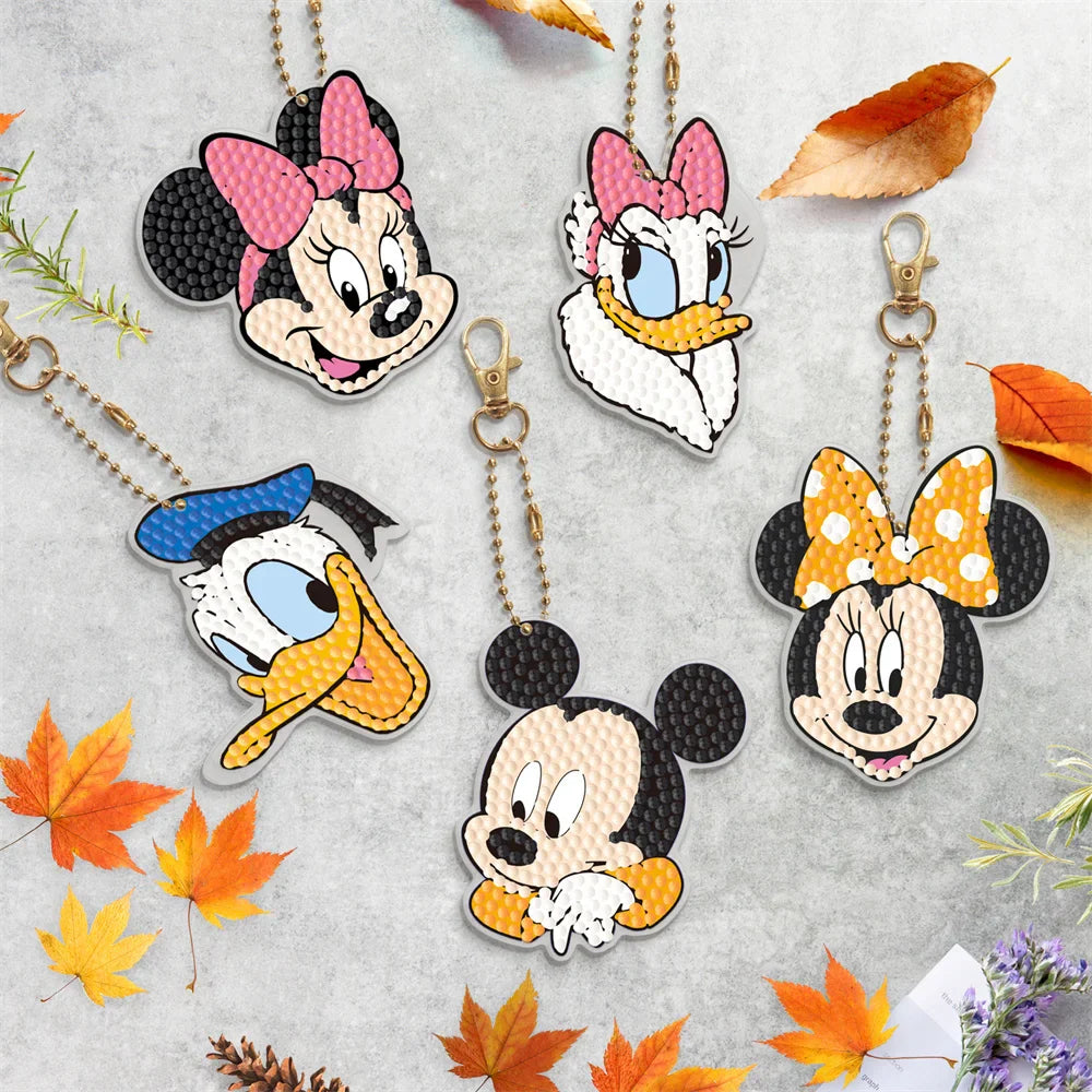 Disney animal key DIY Diamond Painting Keychain Embroidery