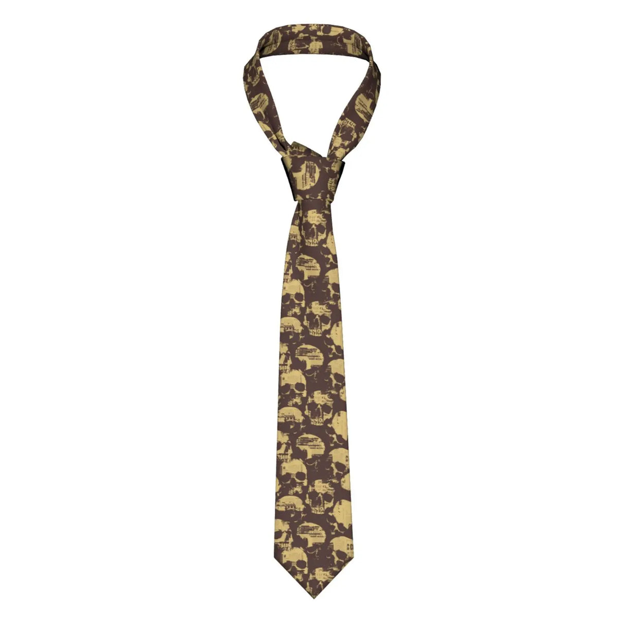 Mens Tie Classic Skinny Haloween Scary Skull Neckties
