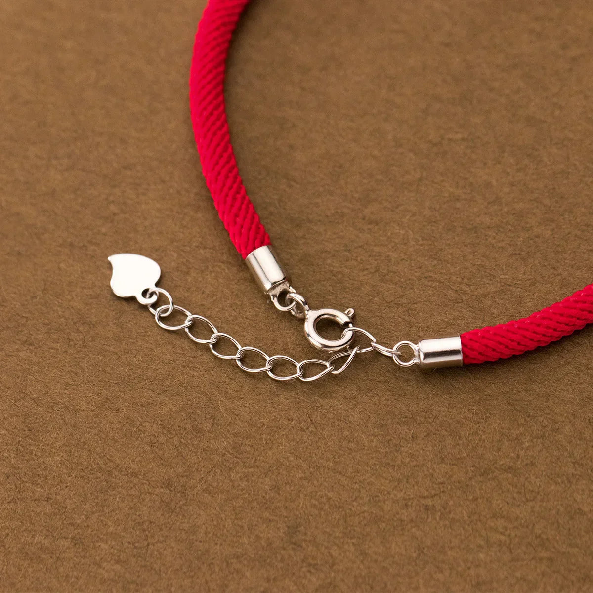 La Monada 16-19.5cm 925 Sterling Silver Heart Red