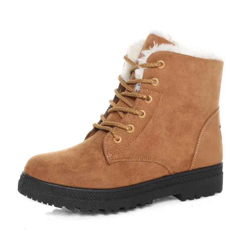 Women Winter Boots Ladies Snow Boots Lace Up
