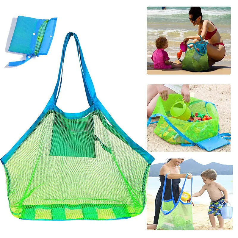 Children Sand Away Protable Mesh Bag Kids Bath