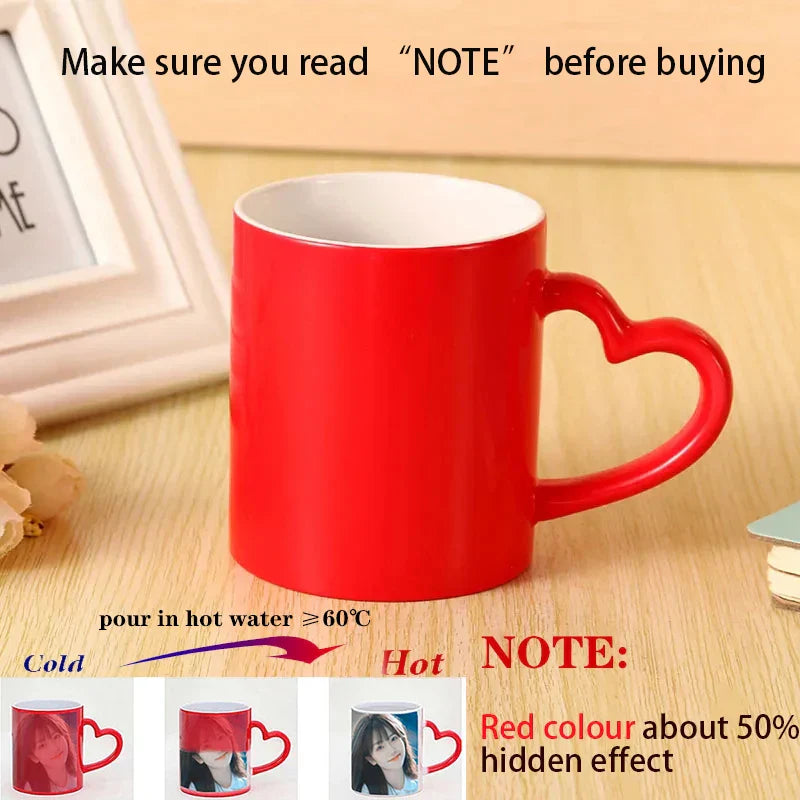Personalised Magic Mugs Custom Colour Changing Cup Heat