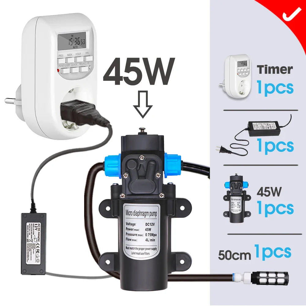 0.5MM Adjustable Spray Nozzle Automatic Irrigation Equipment 45W