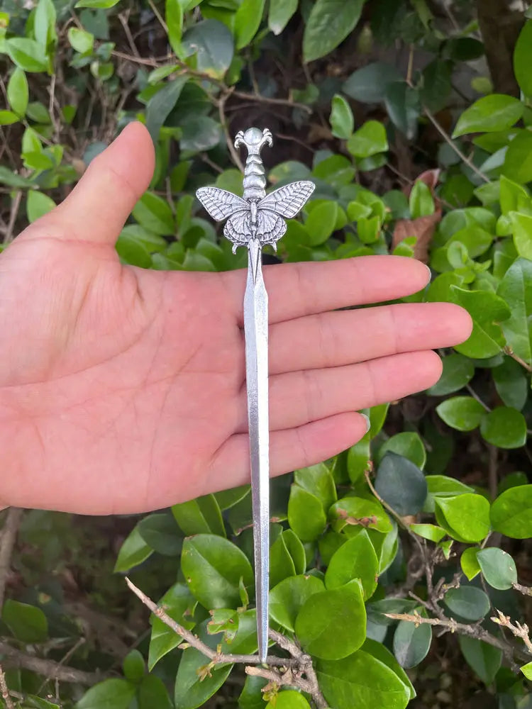 16cm Witch skull Hair Stick sword woman hair