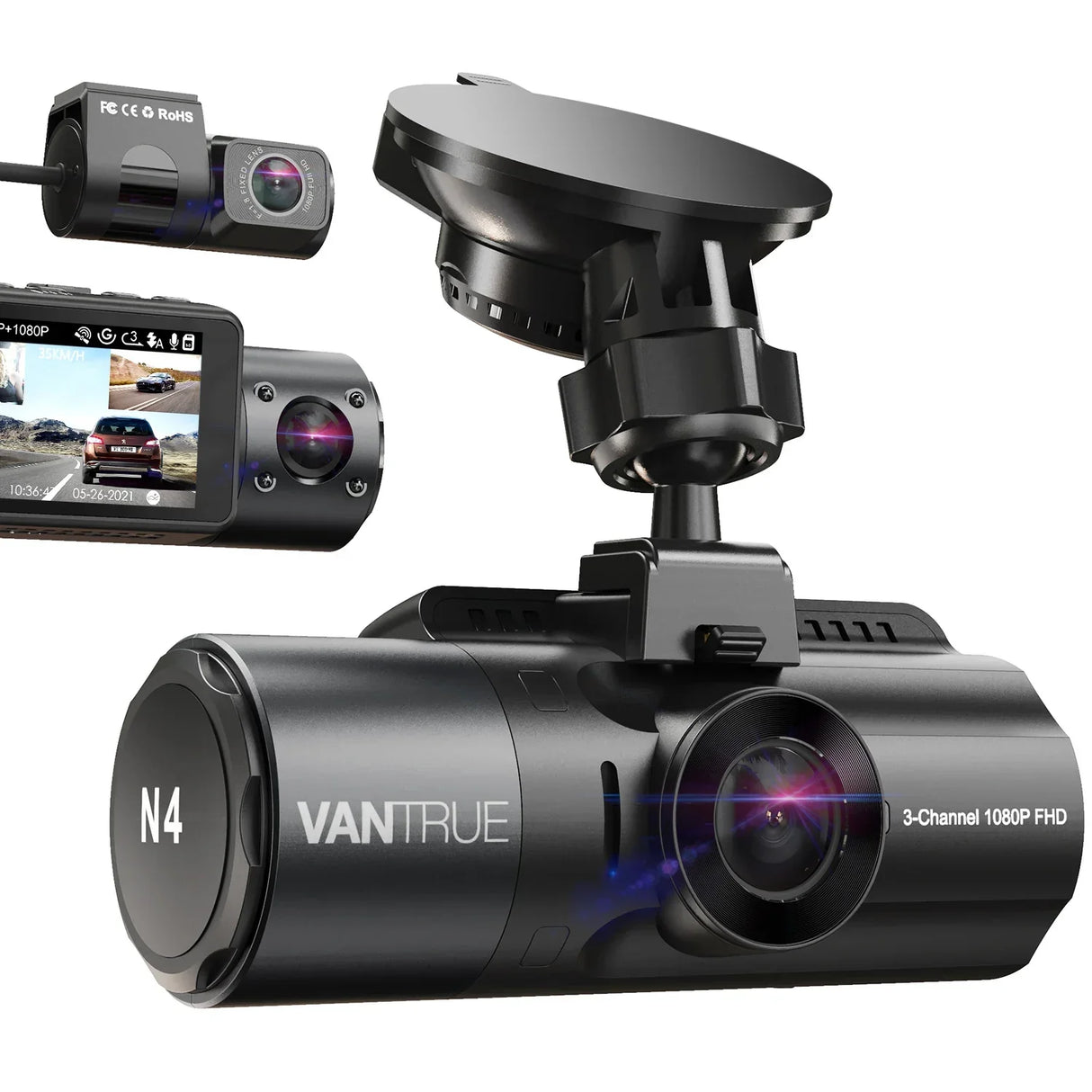 Vantrue N4 Dash Cam 4K Car Video Recorder