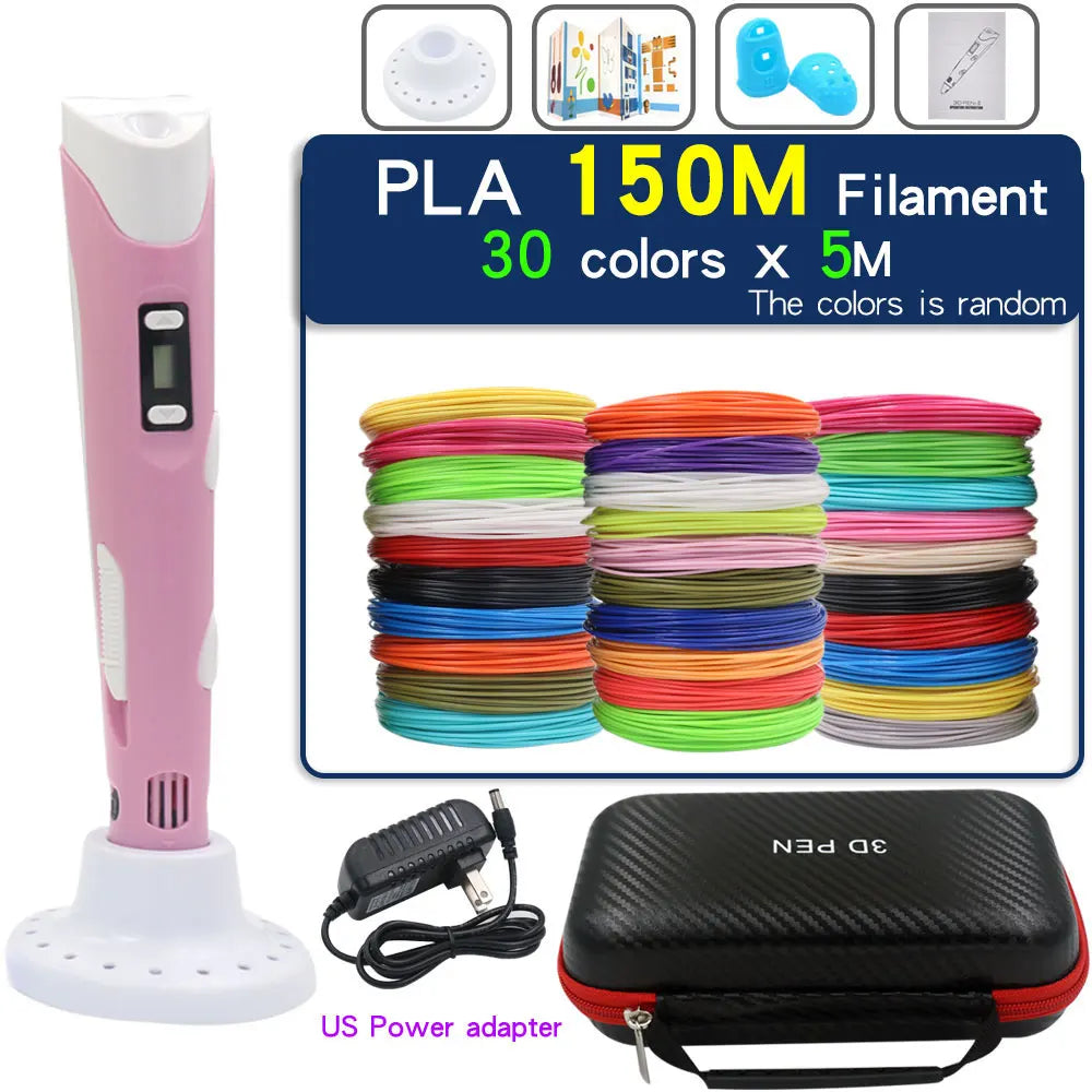 Creative 3D Printing Pen for Kids - LCD