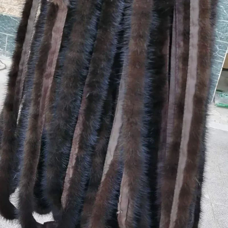 5m Natural Mink Fur Ribbon Tapes 2.5cm Width