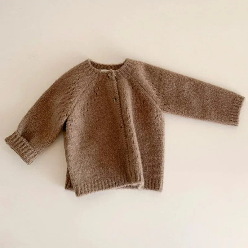 Autumn Spring Newborn Knitwear Long-sleeve Cotton Baby Jacket